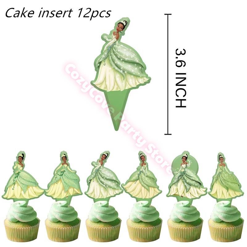 Frog Tiana Princess Party Decoration Set Paper Cup Plate Napkin Balloons Kids Girl Birthday Surprise Gift Baby Shower Photo Prop