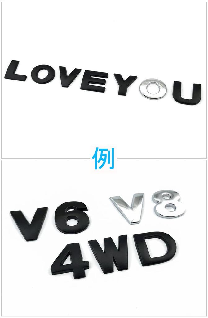 LUMIMAN 3D 3D Molded Emblem Sticker Alphabet Numbers Letters Dots Car Metal Zinc Alloy Decoration (0 (Zero), Silver)