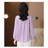 Women Literary Retro Embroidered Cotton Long Sleeve Shirt