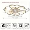 Moderner Acryl-LED-Deckenventilator mit Lichtern und Fernbedienung