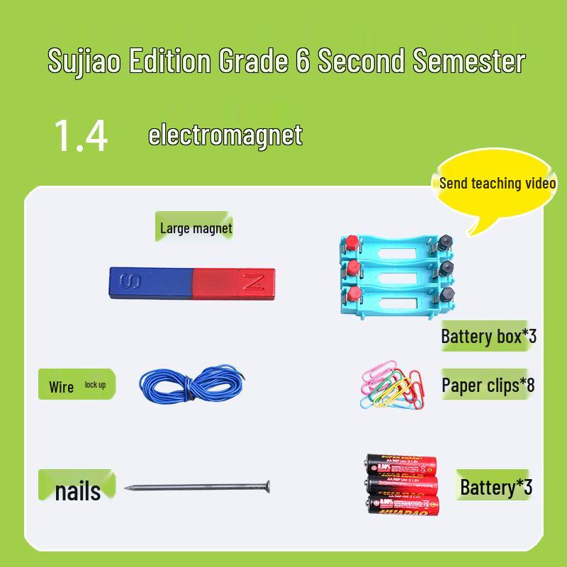 

Grade 6 Science Experiment Kit with Electromagnet - Teaching Aids & Materials Package