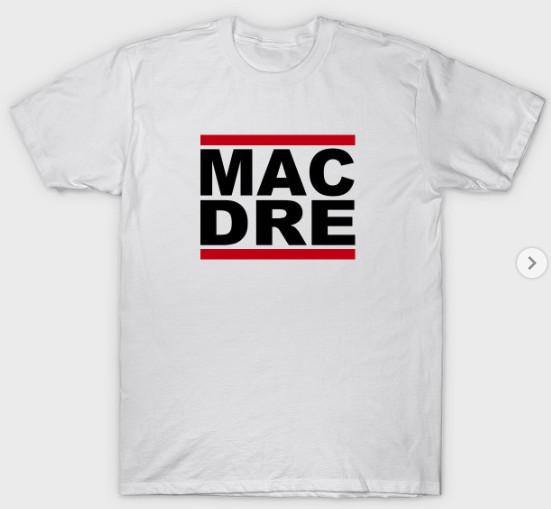 Mac Dre Adult S-3XL White Fan Art Bay Area Artist Rapper Band Tee Unisex T-Shirt