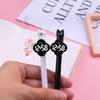Four-Leaf Clover Stationery: Back-to-School Clock Pen Holder with Watch and Black Ballpoint Pen