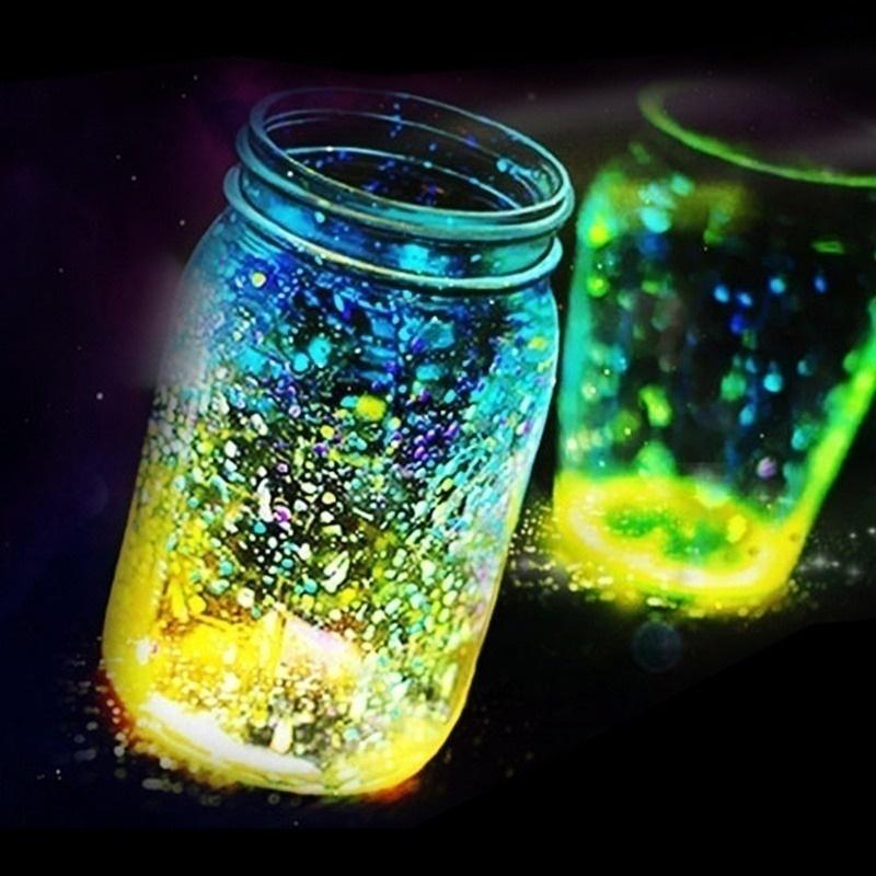 Funien Polvere Fluorescente 10 g//Borsa Sabbia Fluorescente Colorata Bagliore Luminoso nella Polvere Scura Bagliore Luminoso Sabbia pigmento Artigianato Fai da Te Forniture artistiche