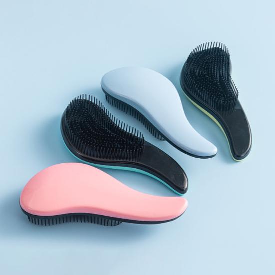 Hair Detangling Brush Women Men Scalp Massage Hairbrush Curly Straight Thick Wet Dry Hair Detangler Comb with Flexible Bristles