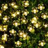 Guirlande Lumineuse LED Fleurs de Cerisier à Piles Guirlande Lumineuse Féerique Fleurs en Cristal Étanche Décoration de Noël pour la Maison