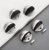 Stainless Steel Mute Metal Hemisphere Anti-Collision Rubber Door Stopper Semicircle Shaped Door Touch