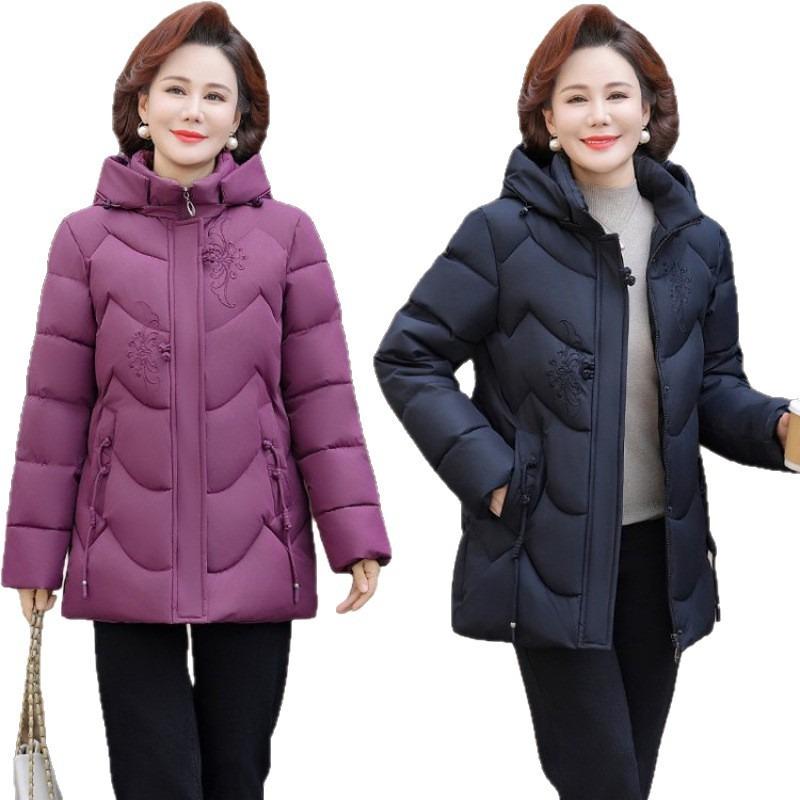 Winter Thickened Warm Cotton-padded Clothes, Women's Loose Hooded Cotton-padded Jackets, Cold-proof Large-size Cotton-padded Clothes.