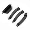 4ks Carbon Fiber Car Levá pravá Vnitřní klika dveří LHD Rukojeť vnitřního panelu dveří Pull Trim Cover pro BMW X3 X4 F25 F26