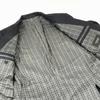 Burberry BLACK LABEL von Sanyo Shokai Seidenmischung Marineblau Maßgeschneiderter Blazer Herren L Karomuster Innenfutter(GEBRAUCHT)