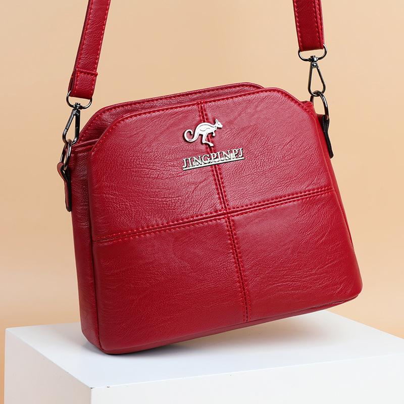Women's New Shoulder Bag with Large Capacity, Fashionable Solid Color, Middle-aged Women's Mother Bag, Small Square Bag, Crossbody Bag