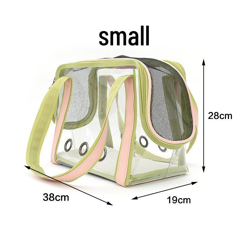 

Прозрачная переноска для кошек Leyoupai - просторная, одноплечевая, ручная конструкция