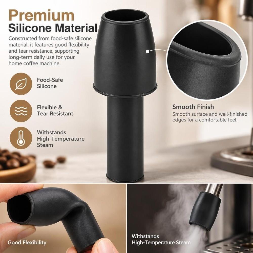 Reusable Foam Nozzle Silicone Coffee Machine Nozzle Practical Spout Nozzle For Kitchen Use