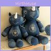 Plush Toy Rhino Cute Cartoon Stuffed Wild Animal Girls Children Gifts Dolls