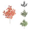 Eucalyptus Branch Artificial Flower Decor With Silk And Plastic Material For Wedding And Outdoor Settings