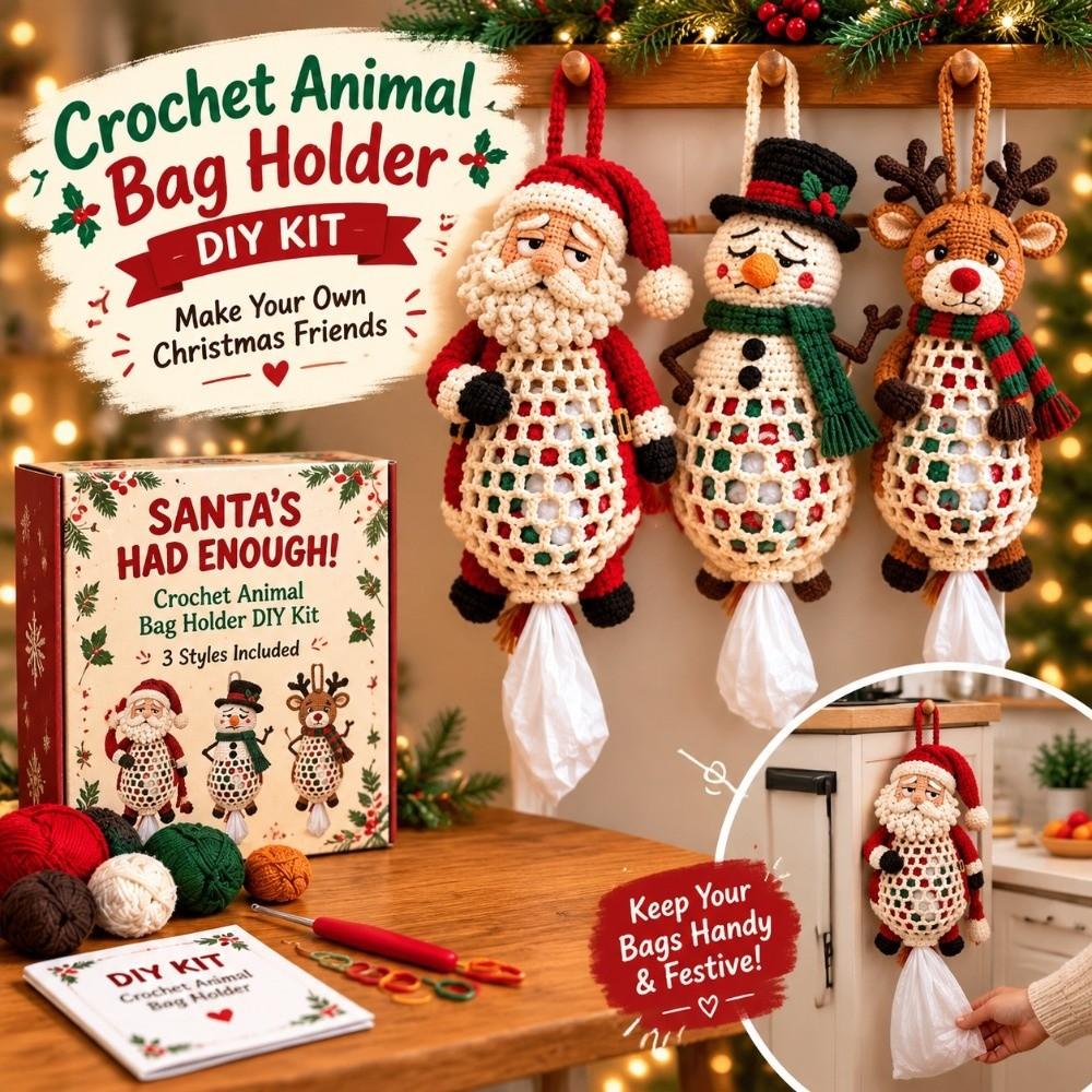 1 Set Step by Step Instruction DIY Crochet Kit Yarn Crochet Craft Kit  Holiday Gift Giving
