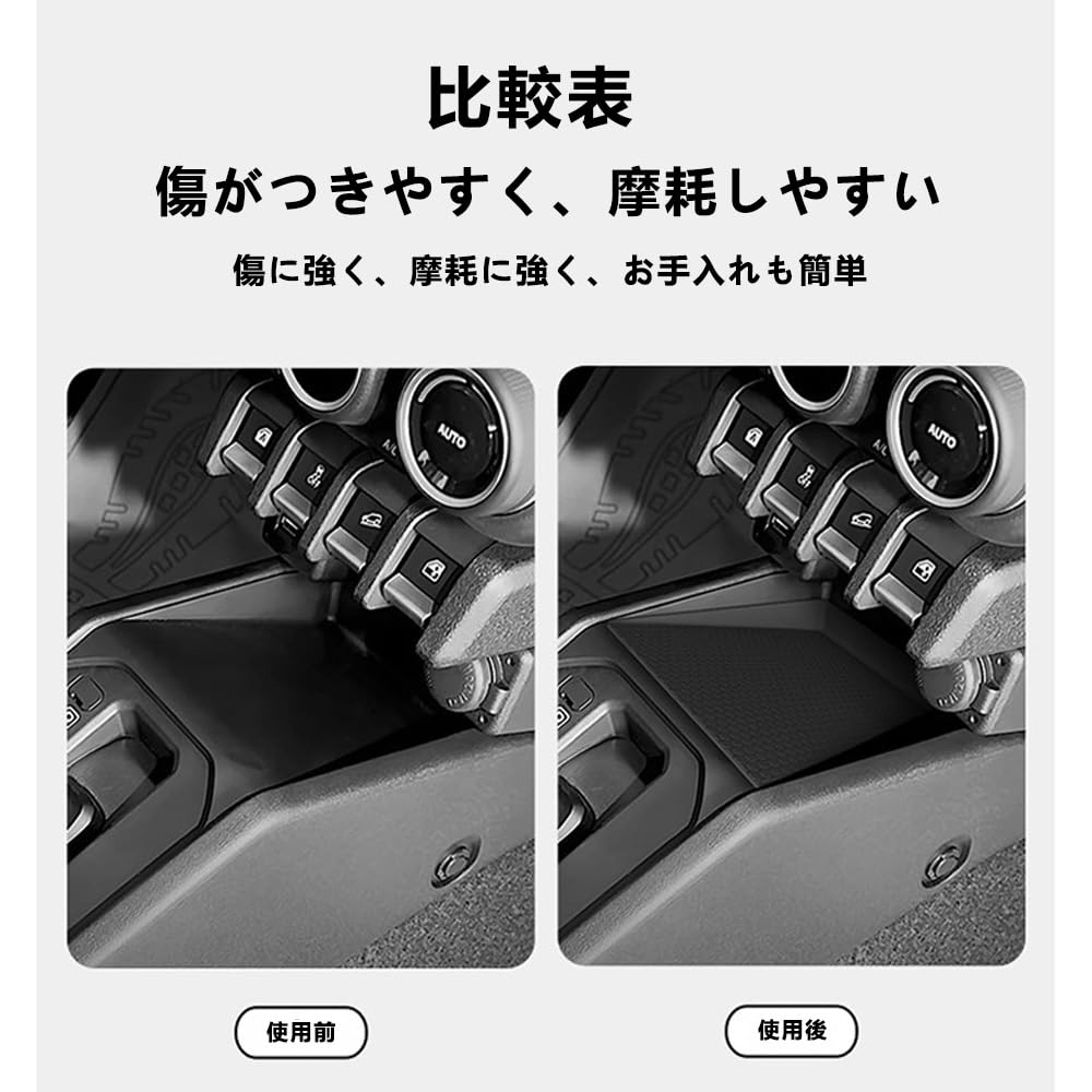 Center Console Silicone Pad for Suzuki Jimny Nomad JC74W Storage Small Item Easy Interior Interior Accessories (2024-2025) - Tray, Organizer,