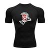 Men's Quick Dry Compression Workout T-Shirt, Stylish Graphic