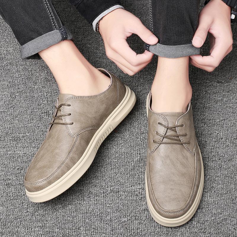 Fashion High Quality Leather Oxford Shoes Breathable Outdoor Sneakers Men's Shoe Handmade Soft Leather Shoes Casual Shoes Walking Shoes