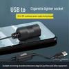USB 5V to 12V Car Cigarette Lighter Adapter