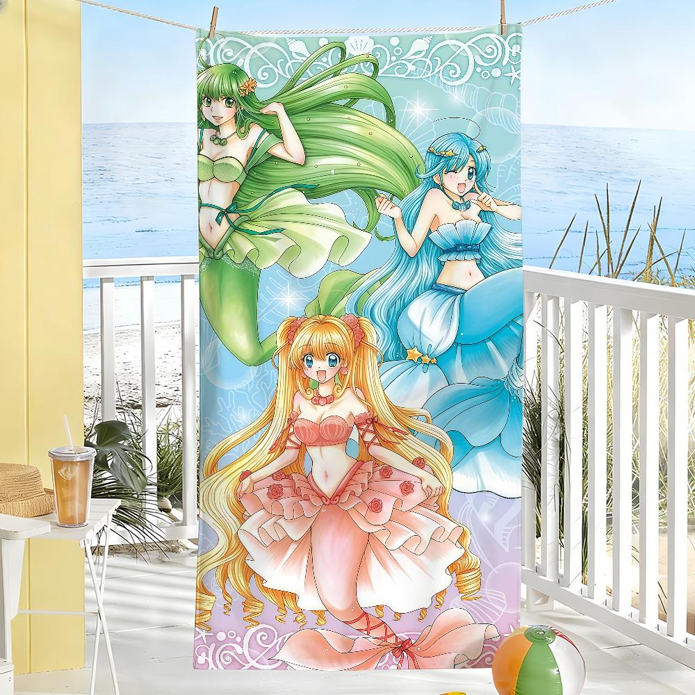 Mermaid M-Melody-S PichiS Pure Towel Sports Quick Dry Travel Camping Gear Sandproof Soft Light Large Beach Towel