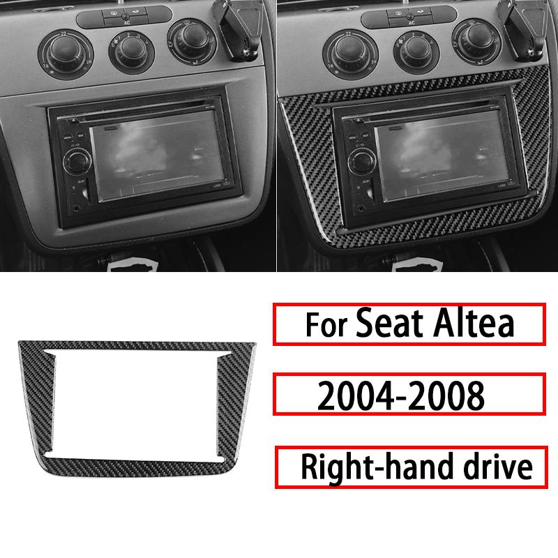 Pro Seat Altea 2004-2008 Díly do auta z uhlíkových vláken Středová konzola Větrací mřížky Panel CD Panel rychloměru Kliky dveří Dekorativní samolepky