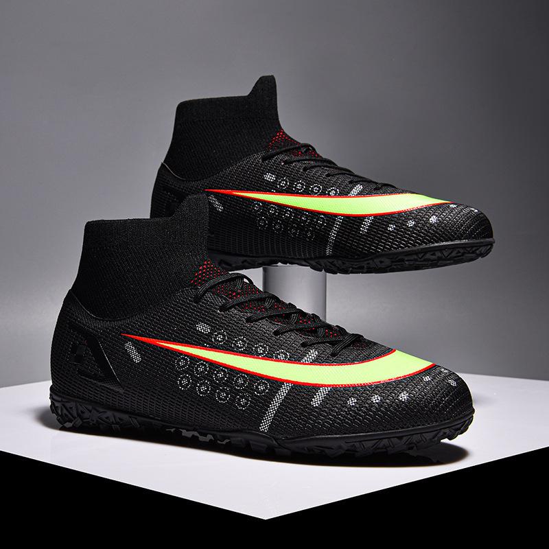 Neue High-Top-Fußballschuhe lange Stollen abgebrochene Stollen Wettkampf-Trainingsschuhe Fußball Fußballschuhe Herren
