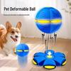 Self-Entertainment Elastic Dog Toy: Magic Flying Saucer, Deformable Foot-Stomping Ball, Educational Outdoor Sports Toy.