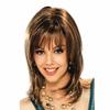 Luxurious Long Curly Synthetic Blonde Lace Front Wig In Ombre Brown For Women