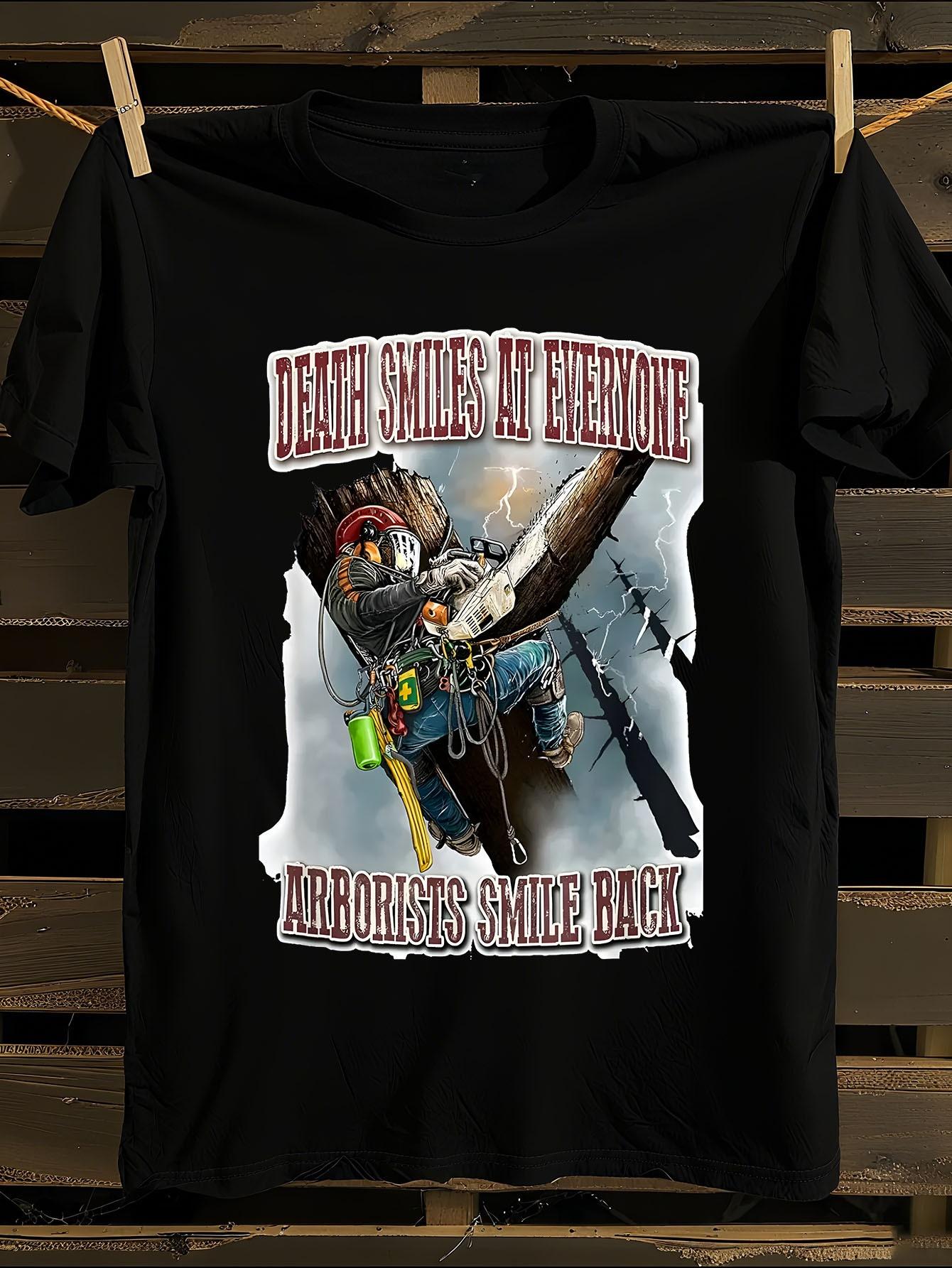 Arborist Tree Climber Graphic T-shirt M