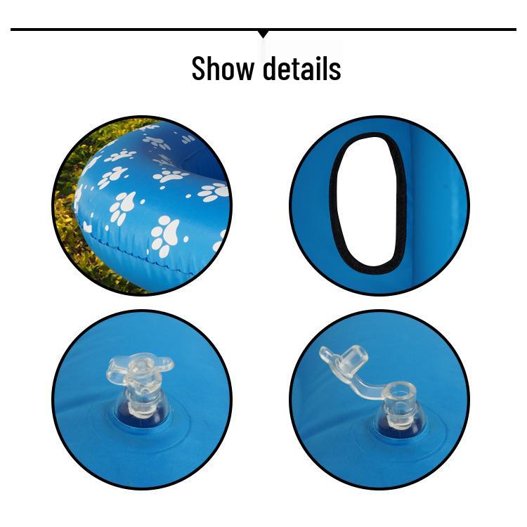 PVC Inflatable Pet Float: Cat & Dog Swimming Ring with Printed Logo - Available In 8 Colors