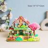 Paper Cardboard 3D Puzzle Kindergarten Children's Handmade Three-dimensional House Villa Model Early Educational Toys