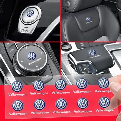 1/2/10PCS Car Styling Interior Sticker Badge Decoration Accessories for VW Volkswagen Golf Polo Passat Touran Car Styling