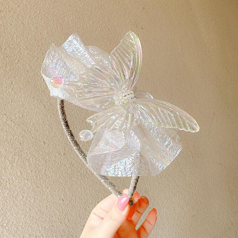 Korean Children's Fairy Butterfly Princess Hair Clip & Headband Set, 2024