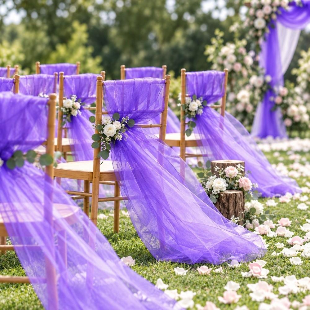 Multi-clolor Sheer Mesh Fabric 70CMx9M Event Decoration Fabric  Event Decoration Supply