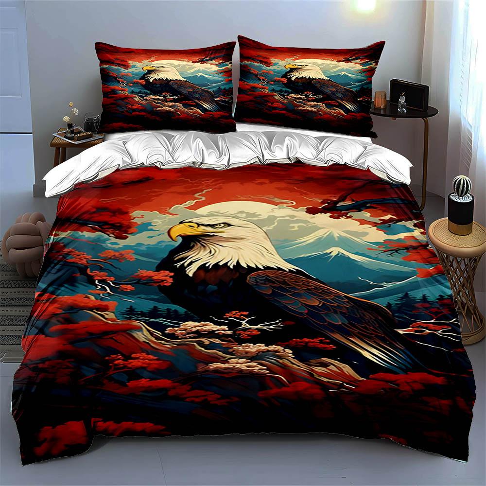 Eagle Mountain Landscape. Bedding Duvet Cover Sets Duvet Covers Pillowcases Gifts (1 * Duvet Cover 2 * Pillowcases, Without Duvet Insert)
