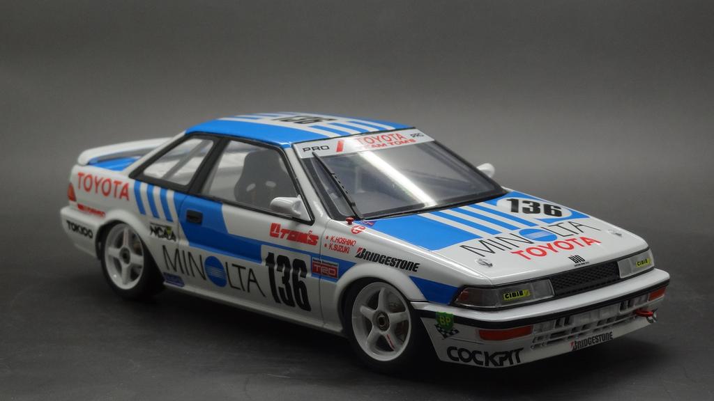 Aoshima Bunka Kyozai BEEMAX Series Toyota Corolla Levin AE92 1988 Group A Specification Plastic Model 1/24 No.12