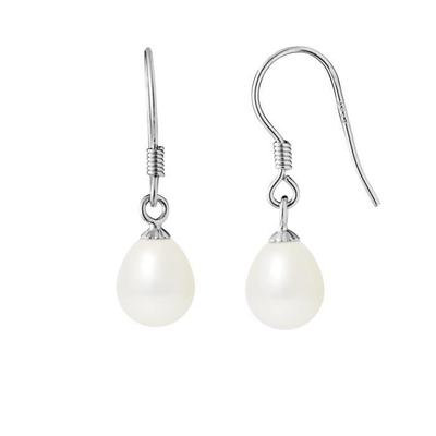 Ohrringe - - echte Zuchtperlen - 925 Silber - Durchmesser 7-8 mm - Damen