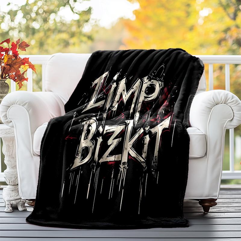 Limp Bizkit Flannel Blanket Soft All-Season Throw, Design for Camping, Car Travel, Hiking Sofa, Bed, Office Perfect Gift for Parties