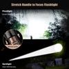 Super Bright Zoomable LED Flashlight SKYFIRE Rechargeable Powerful with Ignition Lens Zoomable Torchlight for Camping Hiking