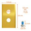 Lame de rechange pour robot tondeuse Mammotion Luba/Luba 2/Luba Mini/Yuka/Yuka Mini [Lot de 36 lames + 36 vis] Phonillico®