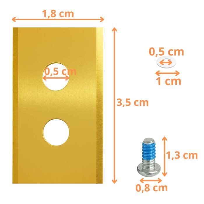 Lame de rechange pour robot tondeuse Mammotion Luba/Luba 2/Luba Mini/Yuka/Yuka Mini [Lot de 36 lames + 36 vis] Phonillico®