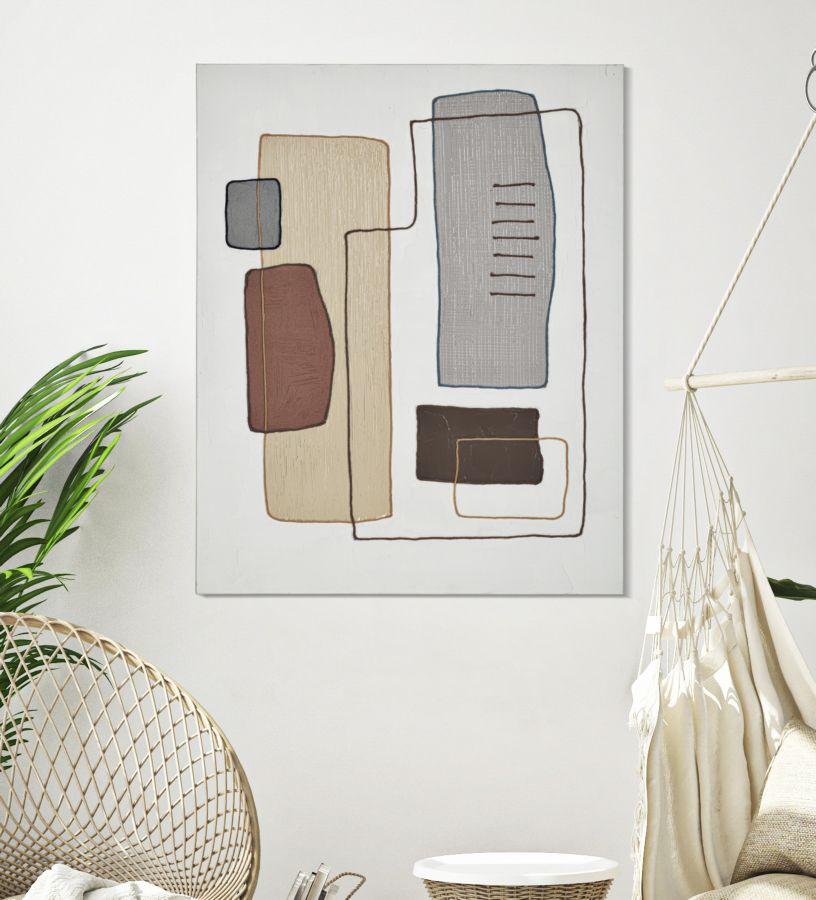 Handmade Wall Painting Paint -B- Cm 80X2,8X100