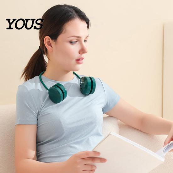 Neck Fan with Rechargeable Battery Portable Fan, Hands Free Wearable Personal 3 Speeds, Cooling for Hot Weather Mini 360 Degree Adjustable