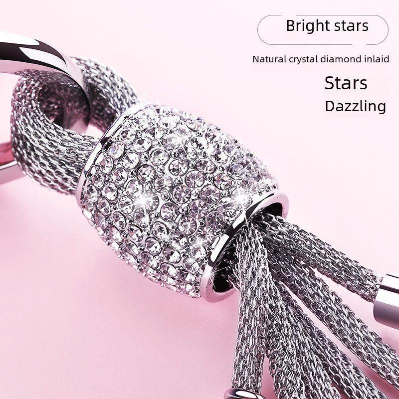 1Pc High-end Diamond Horseshoe Car Keychain for Women, Suitable for Pendant Rope