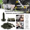 100/200ks Samovrtné šrouby M4 M5 Kovová spona pro upevnění Sada spon a šroubů typu U Pro upevnění Auta Motocyklu Ebike Atv