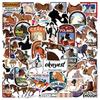 50Pcs Cartoon Cute Galloping Horse Pony Graffiti Stickers Waterproof Decals For Fridge Guitar Laptop Motorcycle Skateboard Toy