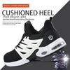 Lekkie buty robocze z poduszką powietrzną dla mężczyzn i kobiet, oddychające sneakersy robocze, buty ze stalowym noskiem, ochrona stóp przed przebiciem