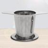1pc Stainless Steel Fine Mesh Tea Infuser Basket With Dual Handle Loose Leaf Tea Funnel Strainer For Tea Room Home Use