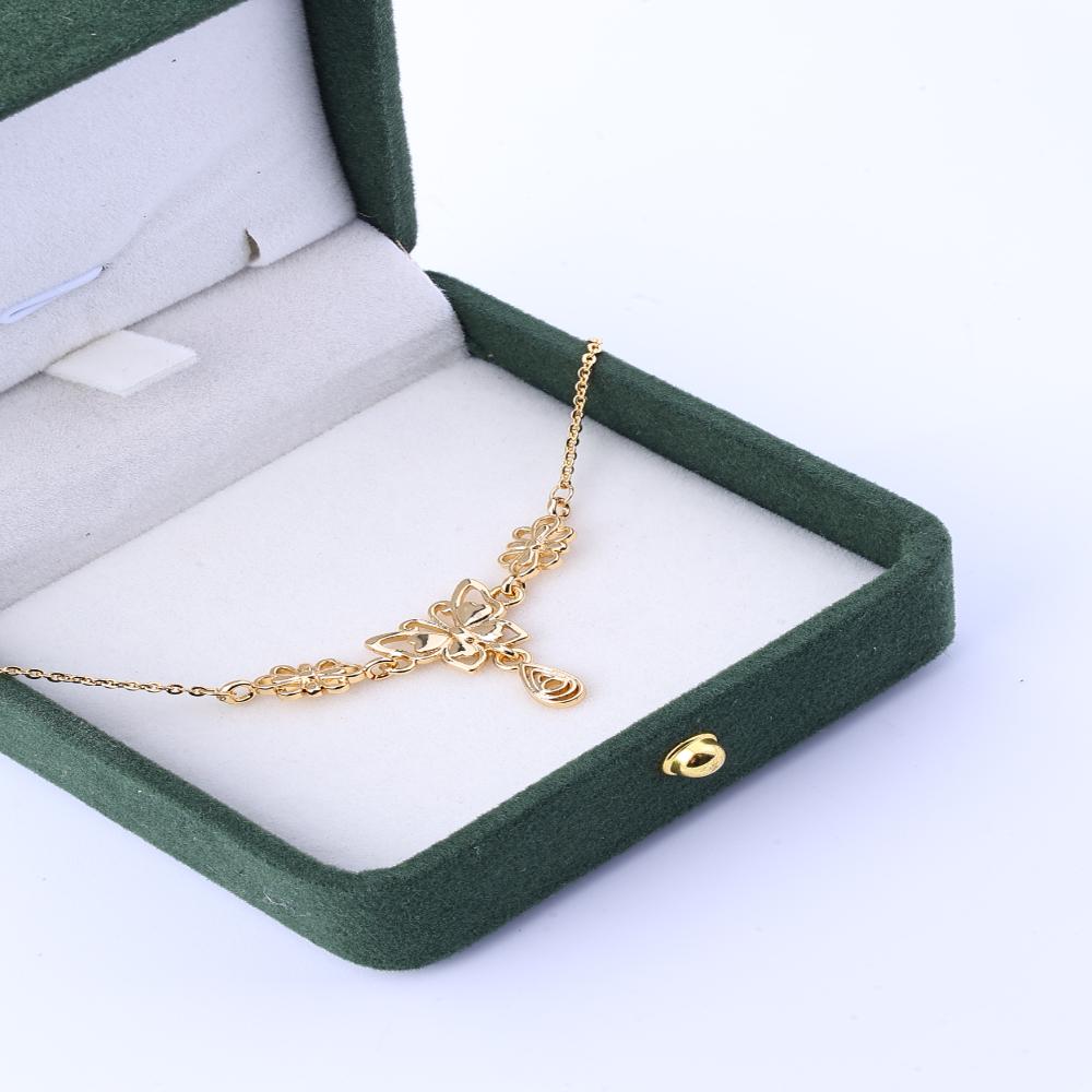 Butterfly, Butterfly, Flower, Tassel Necklace, Antique, Retro Court Style, Hollowed Out Flower, Water Droplet, Collarbone Chain,